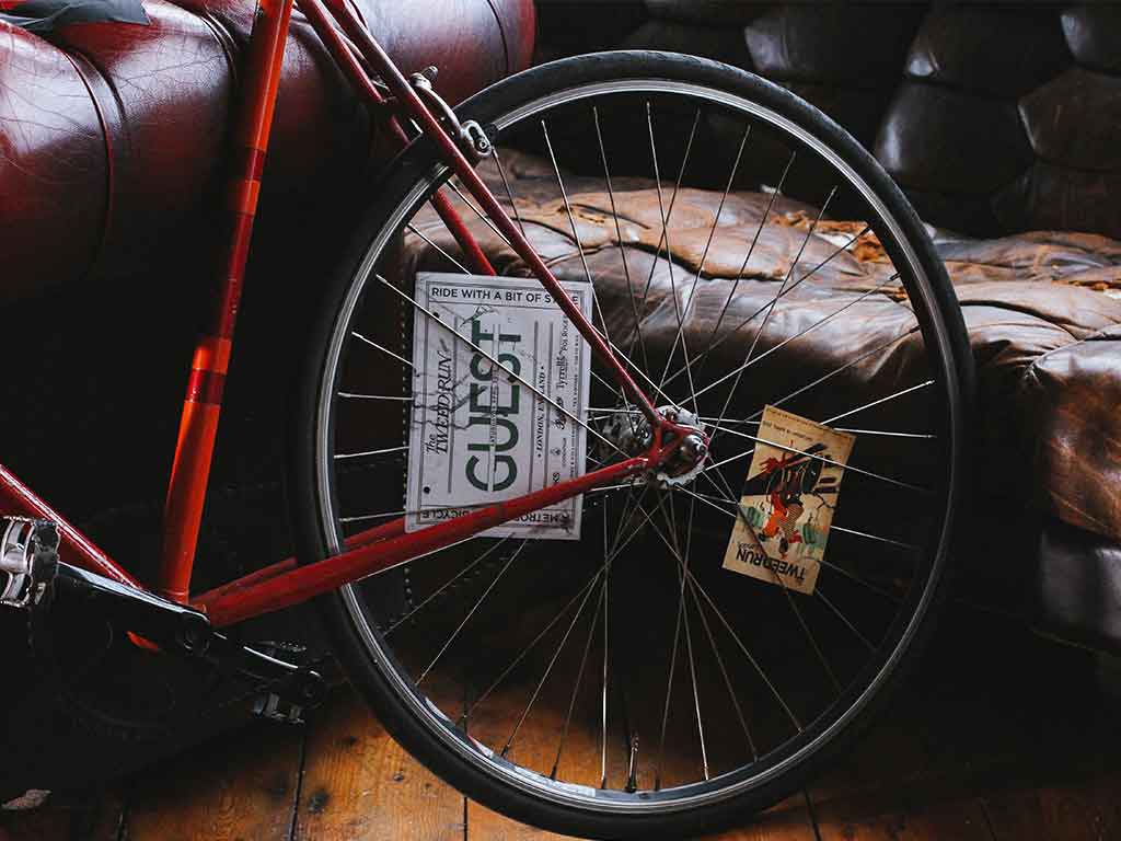bicicletta in salotto