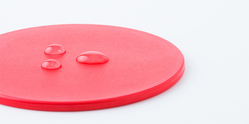 cerchio rosso elastomero impermeabile