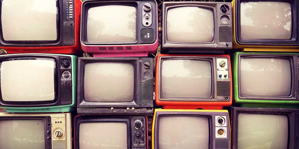 televisori vintage rotti