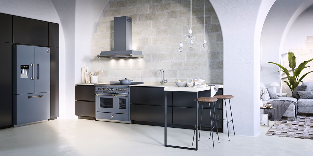 Steel Cucine - frigorifero e cucina gas XXL colorati | La casa in ordine