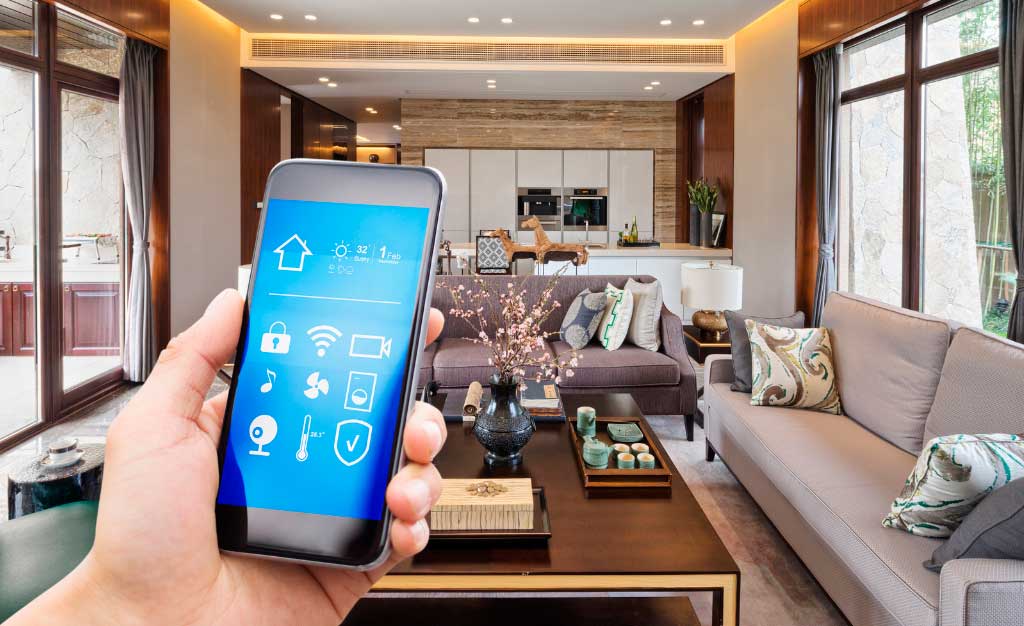 smartphone controllo casa