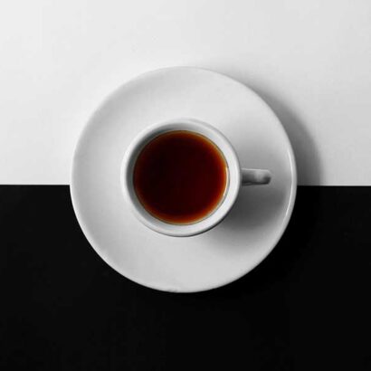 tazzina caffè piano bianco nero