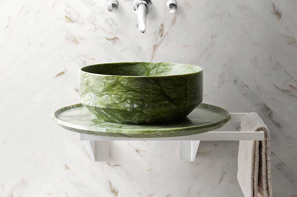 lavamani marmo verde